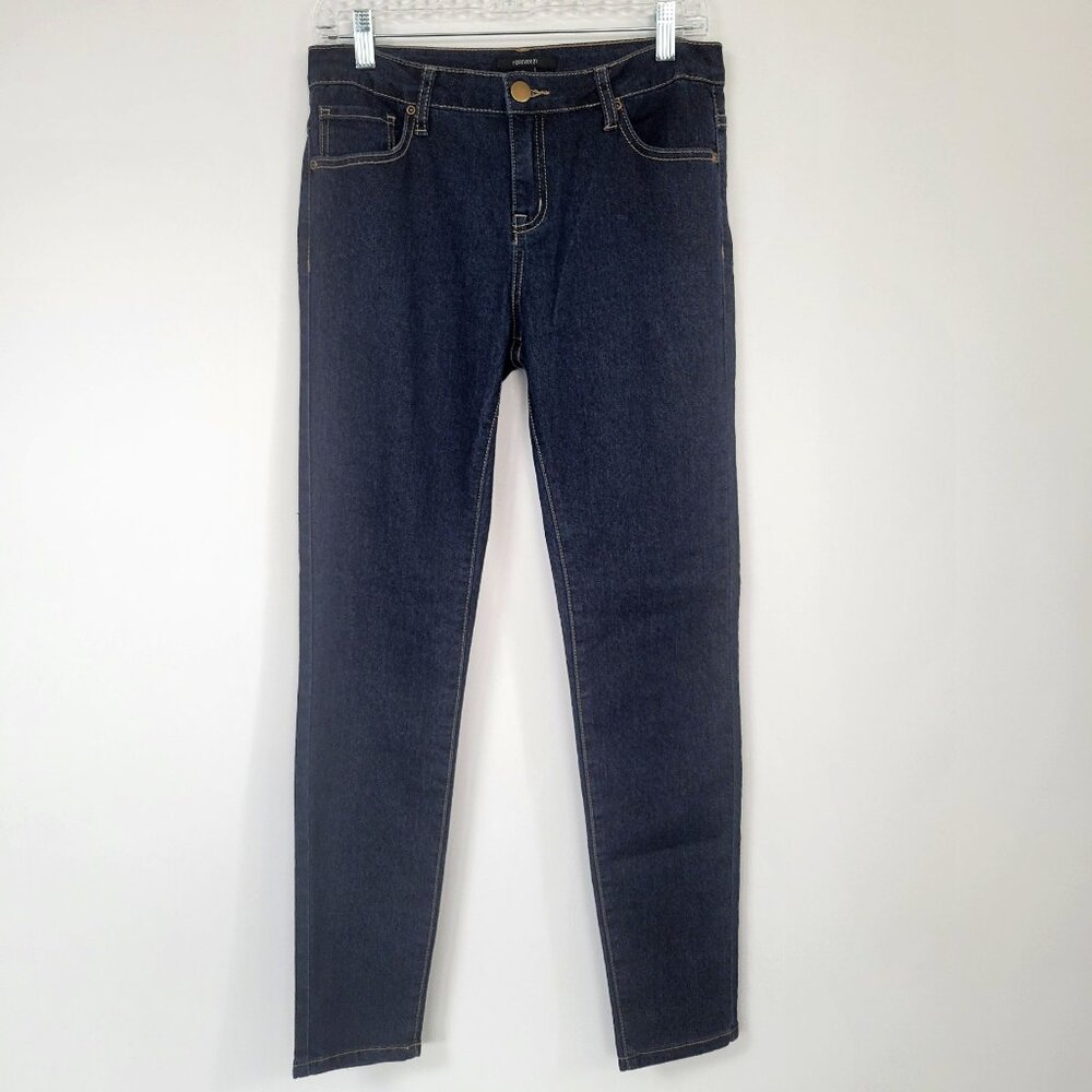 Forever 21 Dark Wash High Rise Skinny Jeans
